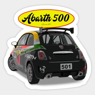 ABARTH 500 501 Back Sticker